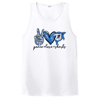 Peace Love Shark PosiCharge Competitor Tank