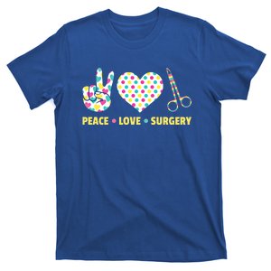 Peace Love Surgery Open Heart Surgery For Patients Cute Gift T-Shirt