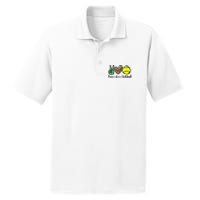 Peace Love Softball For Teen Cute Leopard Softball PosiCharge RacerMesh Polo