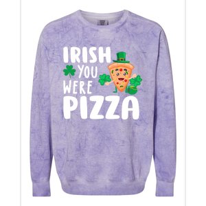 Pizza Lover St Patricks Gift Colorblast Crewneck Sweatshirt