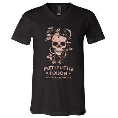 Pretty Little She Came With A Warning Country Song V-Neck T-Shirt