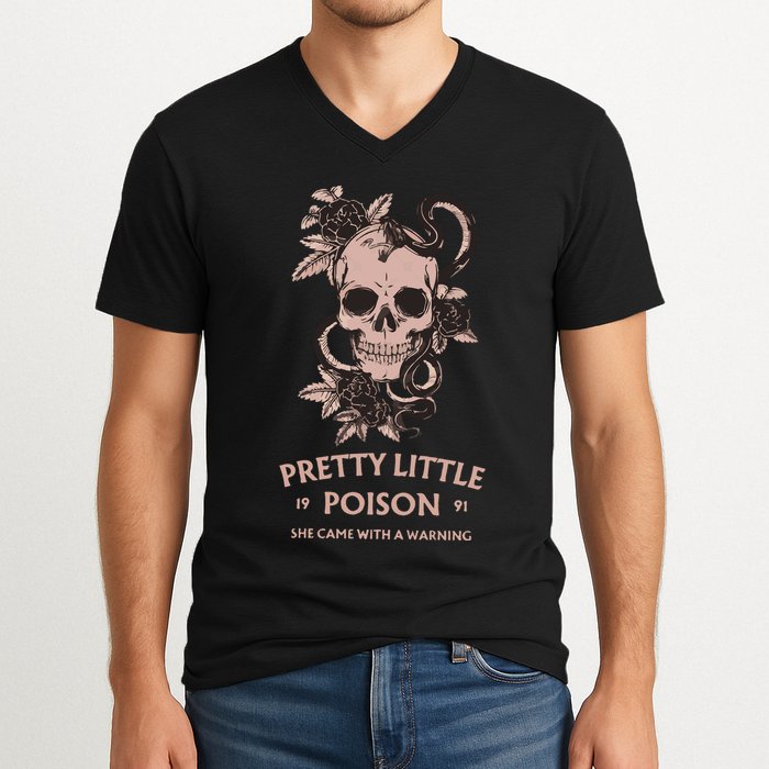 Pretty Little She Came With A Warning Country Song V-Neck T-Shirt