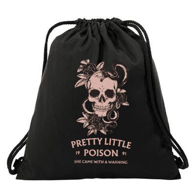 Pretty Little She Came With A Warning Country Song Drawstring Bag