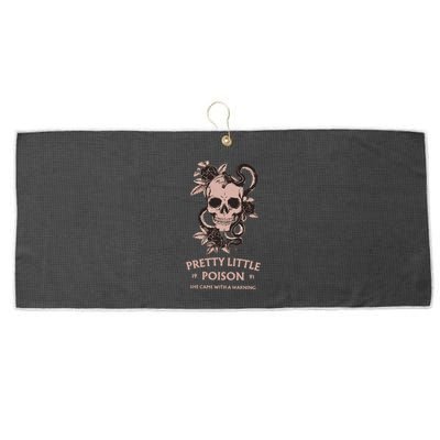 Pretty Little She Came With A Warning Country Song Large Microfiber Waffle Golf Towel