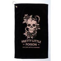 Pretty Little She Came With A Warning Country Song Golf Towel