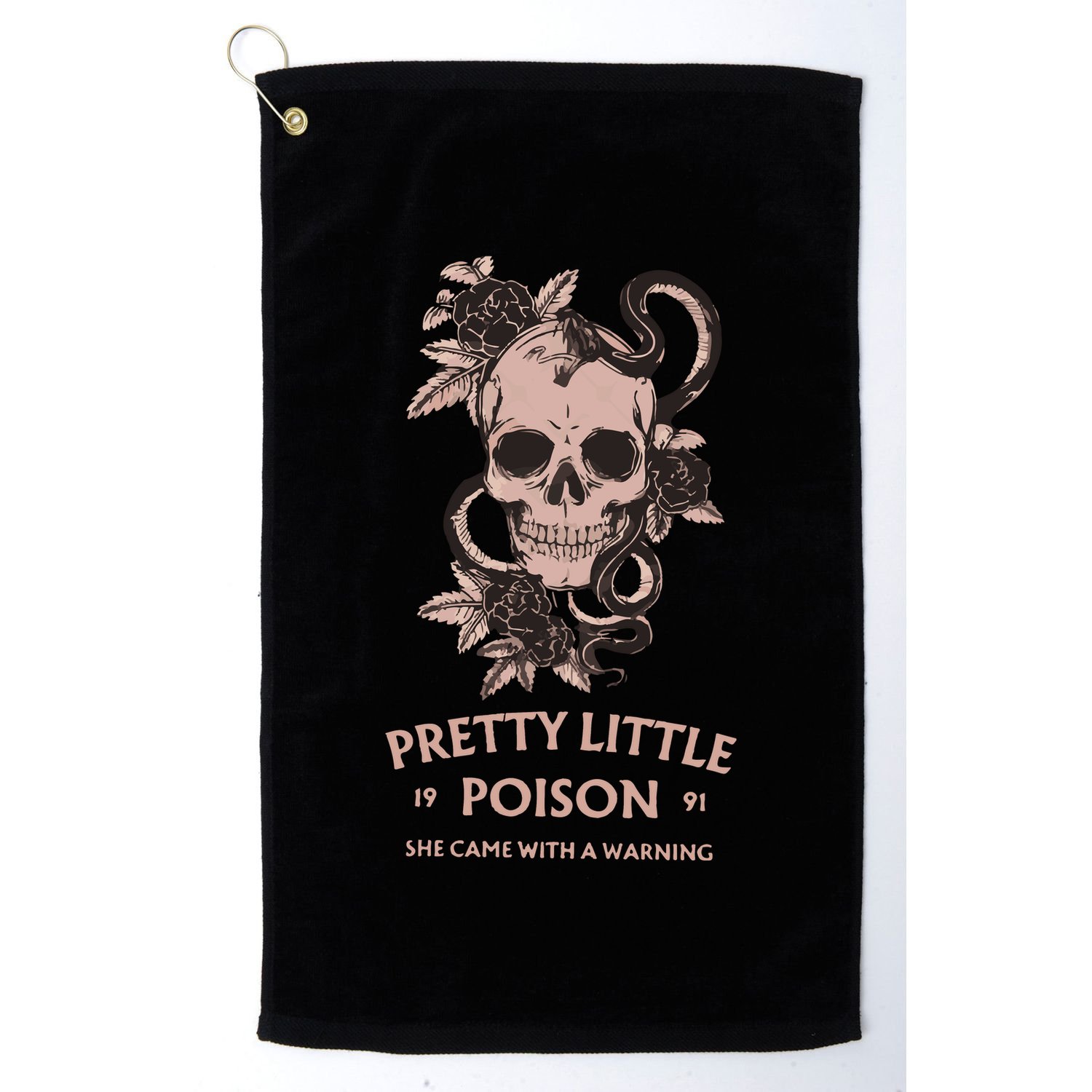 Pretty Little She Came With A Warning Country Song Golf Towel