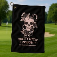 Pretty Little She Came With A Warning Country Song Golf Towel