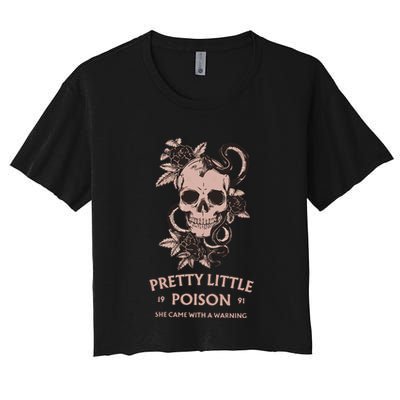 Pretty Little She Came With A Warning Country Song Crop Top