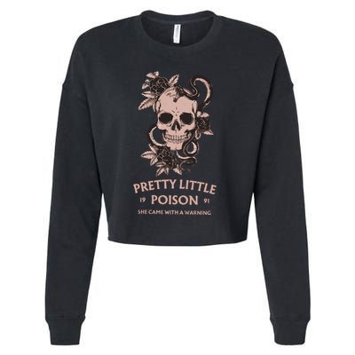 Pretty Little She Came With A Warning Country Song Cropped Pullover Crew