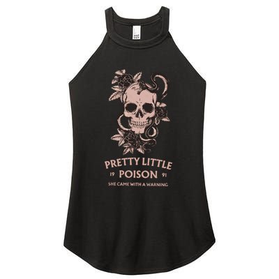 Pretty Little She Came With A Warning Country Song Women's Perfect Tri Rocker Tank