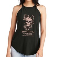Pretty Little She Came With A Warning Country Song Women's Perfect Tri Rocker Tank