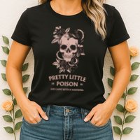 Pretty Little She Came With A Warning Country Song Womens T-Shirt