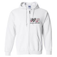 Peace Love South Dakota Vinatge Floral South Dakota Lovers Full Zip Hoodie