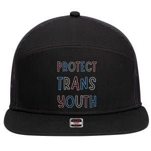 P.R.O.T.E.C.T Lgbtq Social Justice 7 Panel Mesh Trucker Snapback Hat