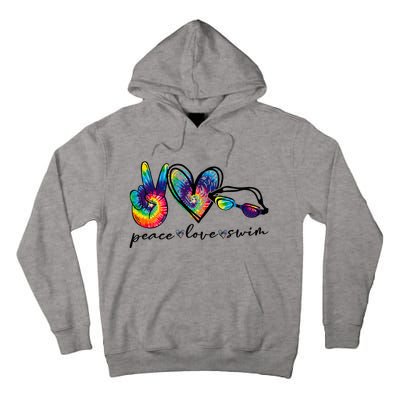 Peace Love Swim Tie Dye Swimmer Tall Hoodie