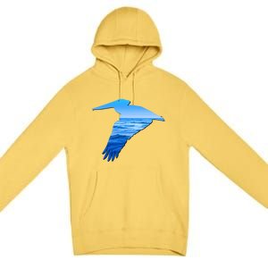 Pelican Lovers Silhouette Earth Day And Ocean Week Cute Gift Premium Pullover Hoodie