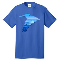 Pelican Lovers Silhouette Earth Day And Ocean Week Cute Gift Tall T-Shirt