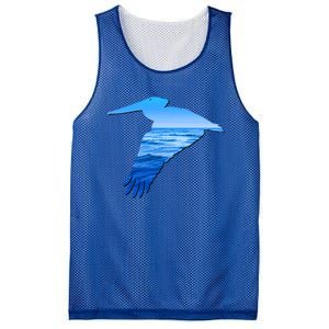 Pelican Lovers Silhouette Earth Day And Ocean Week Cute Gift Mesh Reversible Basketball Jersey Tank