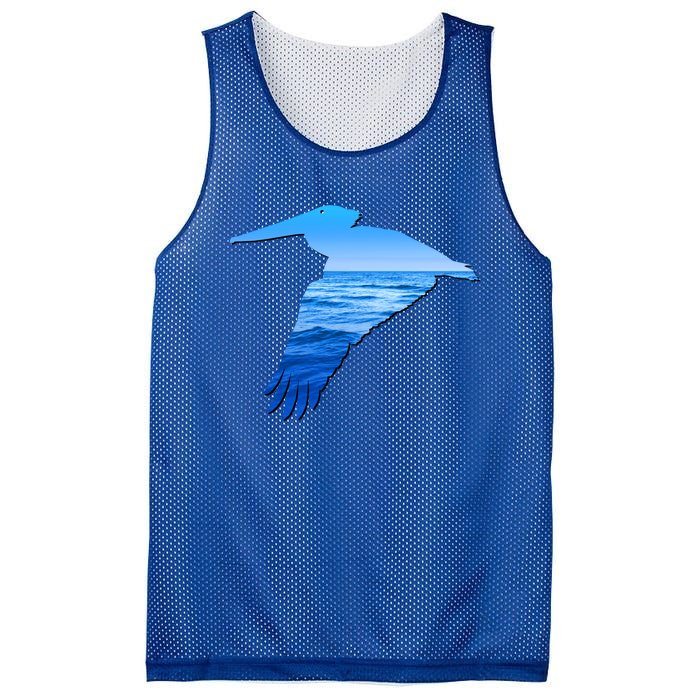 Pelican Lovers Silhouette Earth Day And Ocean Week Cute Gift Mesh Reversible Basketball Jersey Tank