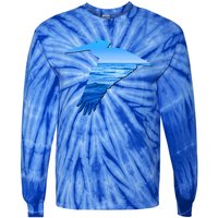 Pelican Lovers Silhouette Earth Day And Ocean Week Cute Gift Tie-Dye Long Sleeve Shirt