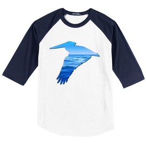 Pelican Lovers Silhouette Earth Day And Ocean Week Cute Gift Baseball Sleeve Shirt