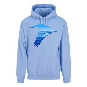 Pelican Lovers Silhouette Earth Day And Ocean Week Cute Gift Unisex Surf Hoodie