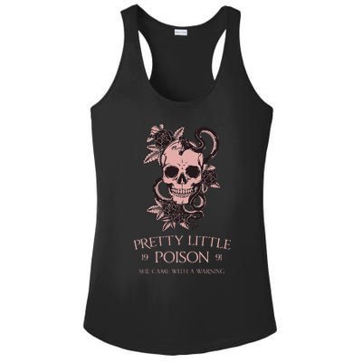 Pretty Little She Came With A Warning Funny Design Ladies PosiCharge Competitor Racerback Tank