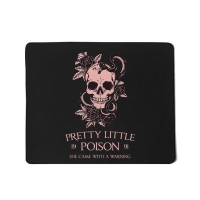 Pretty Little She Came With A Warning Funny Design Mousepad