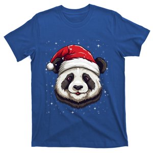 Panda Lover Santa Hat Xmas Holiday Panda Christmas Gift T-Shirt