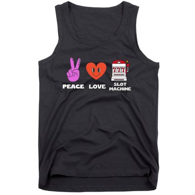 Peace Love Slot Machine Tank Top