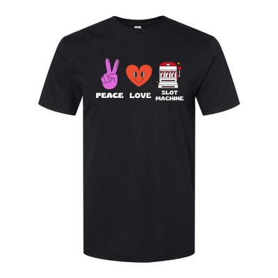 Peace Love Slot Machine Softstyle® CVC T-Shirt