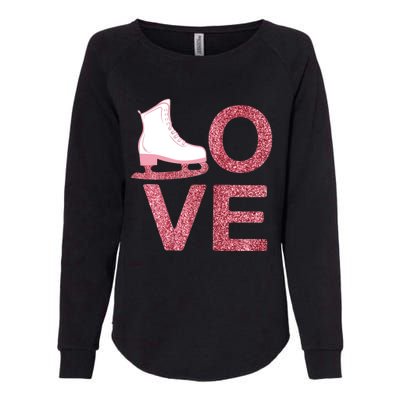 Pink Love Skating Dress Ice Skating Shoes Womens California Wash Sweatshirt