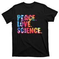 Peace Love Science Funny Awesome Tie Dye T-Shirt