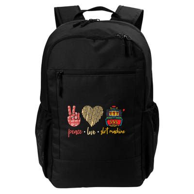 Peace Love Slot Machine Lucky Las Vegas Casino Game Backpack