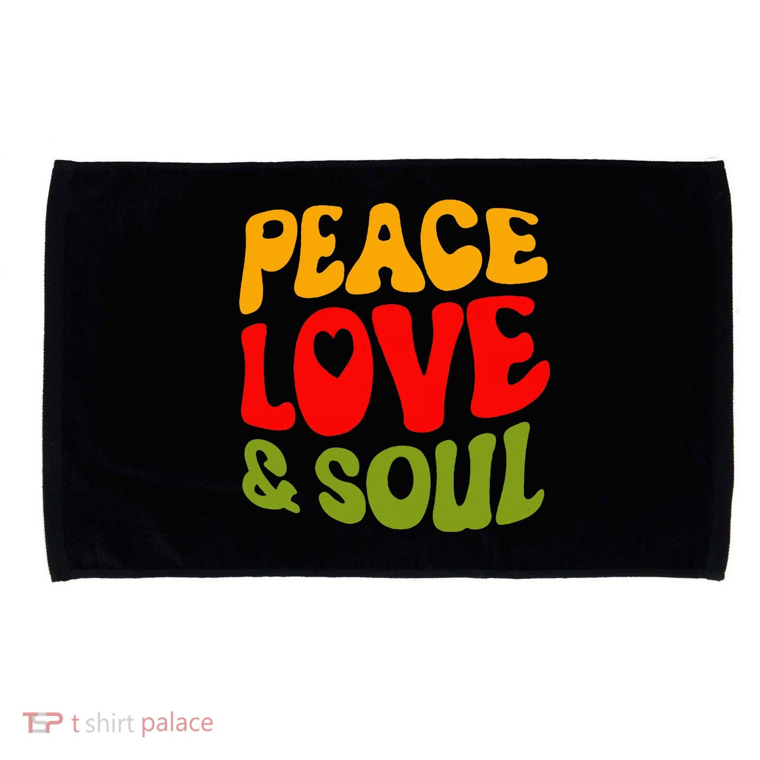 Peace Love & Soul R&B Music Retro Vintage 90s Lovers Microfiber Hand Towel