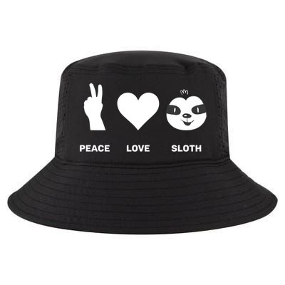 Peace Love Sloth Lover Lazy Animals Great Gift Cool Comfort Performance Bucket Hat