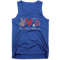 Peace Love Stethoscope Nurse Symbol Funny Nursing Funny Gift Tank Top