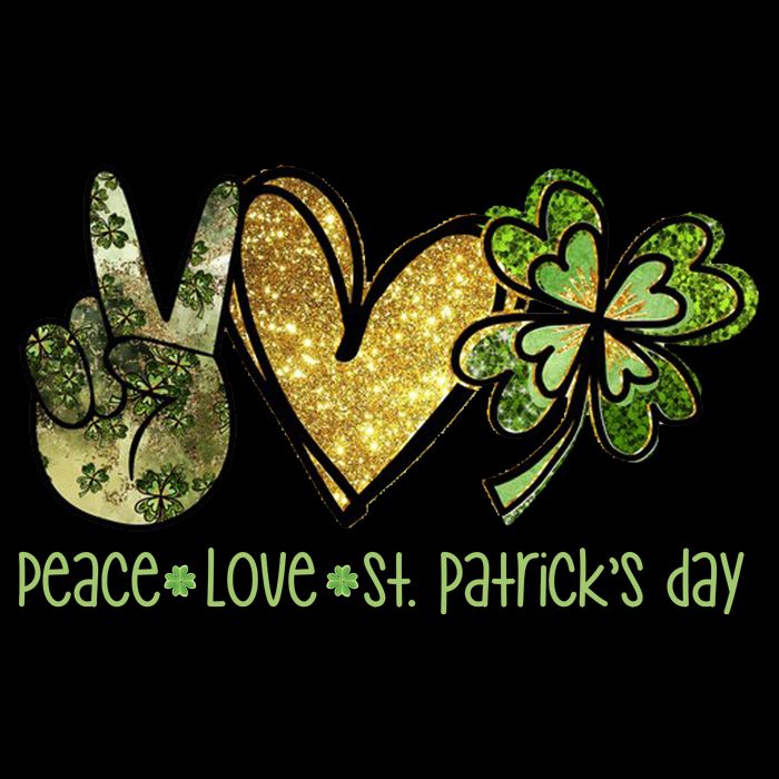 Peace Love St Patrick's Day Festive City Backpack