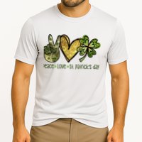 Peace Love St Patrick's Day Festive Cooling Performance Crew T-Shirt