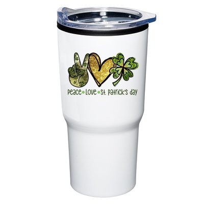 Peace Love St Patrick's Day Festive Tumbler