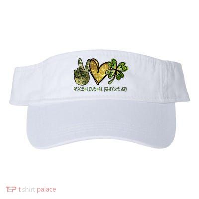 Peace Love St Patrick's Day Festive Visor