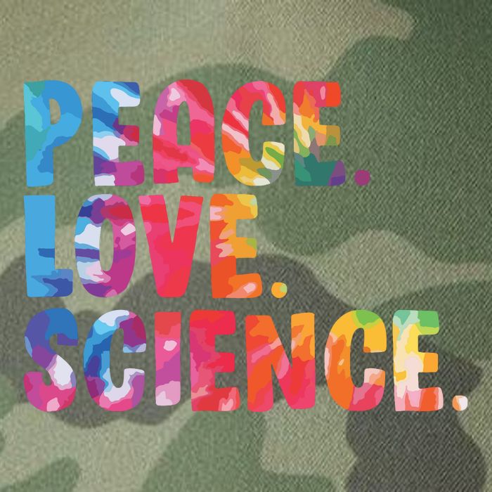 Peace Love Science Funny Awesome Tie Dye Legacy Tie Dye Trucker Hat