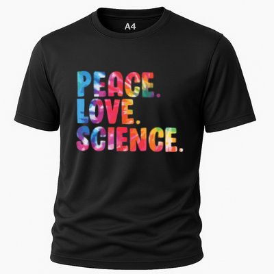 Peace Love Science Funny Awesome Tie Dye Performance Shirt