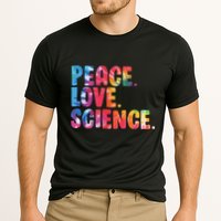 Peace Love Science Funny Awesome Tie Dye Cooling Performance Crew T-Shirt