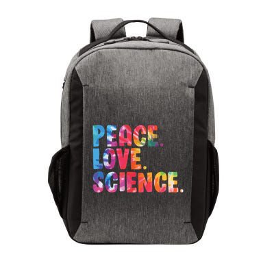 Peace Love Science Funny Awesome Tie Dye Vector Backpack