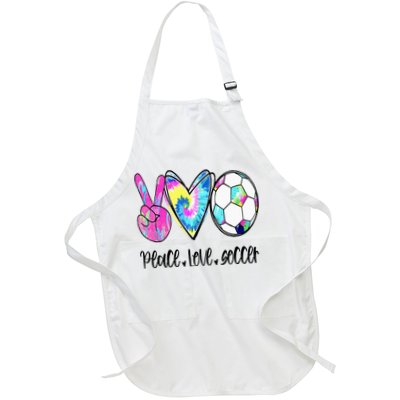 Peace Love Soccer Tie Dye Cute Soccer Lovers Apron