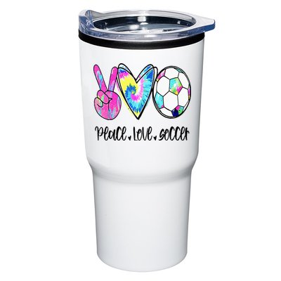 Peace Love Soccer Tie Dye Cute Soccer Lovers Tumbler
