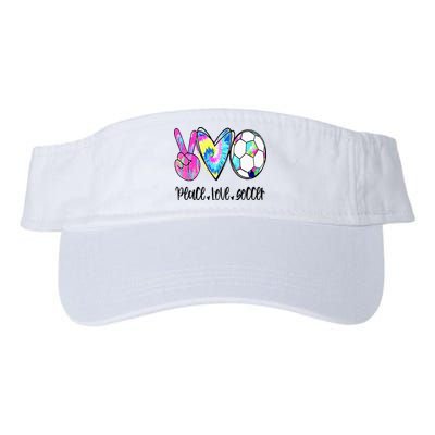 Peace Love Soccer Tie Dye Cute Soccer Lovers Visor