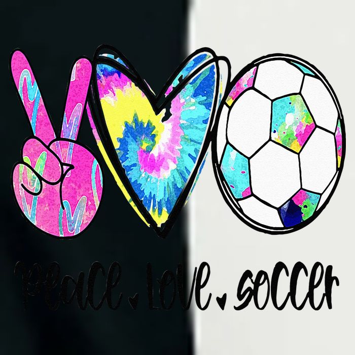 Peace Love Soccer Tie Dye Cute Soccer Lovers Infant Baby Jersey Bodysuit
