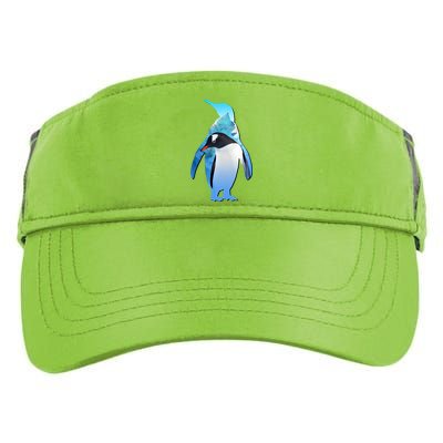 Penguin Lovers Silhouette Earth Day And Ocean Week Meaningful Gift Adult Drive Performance Visor